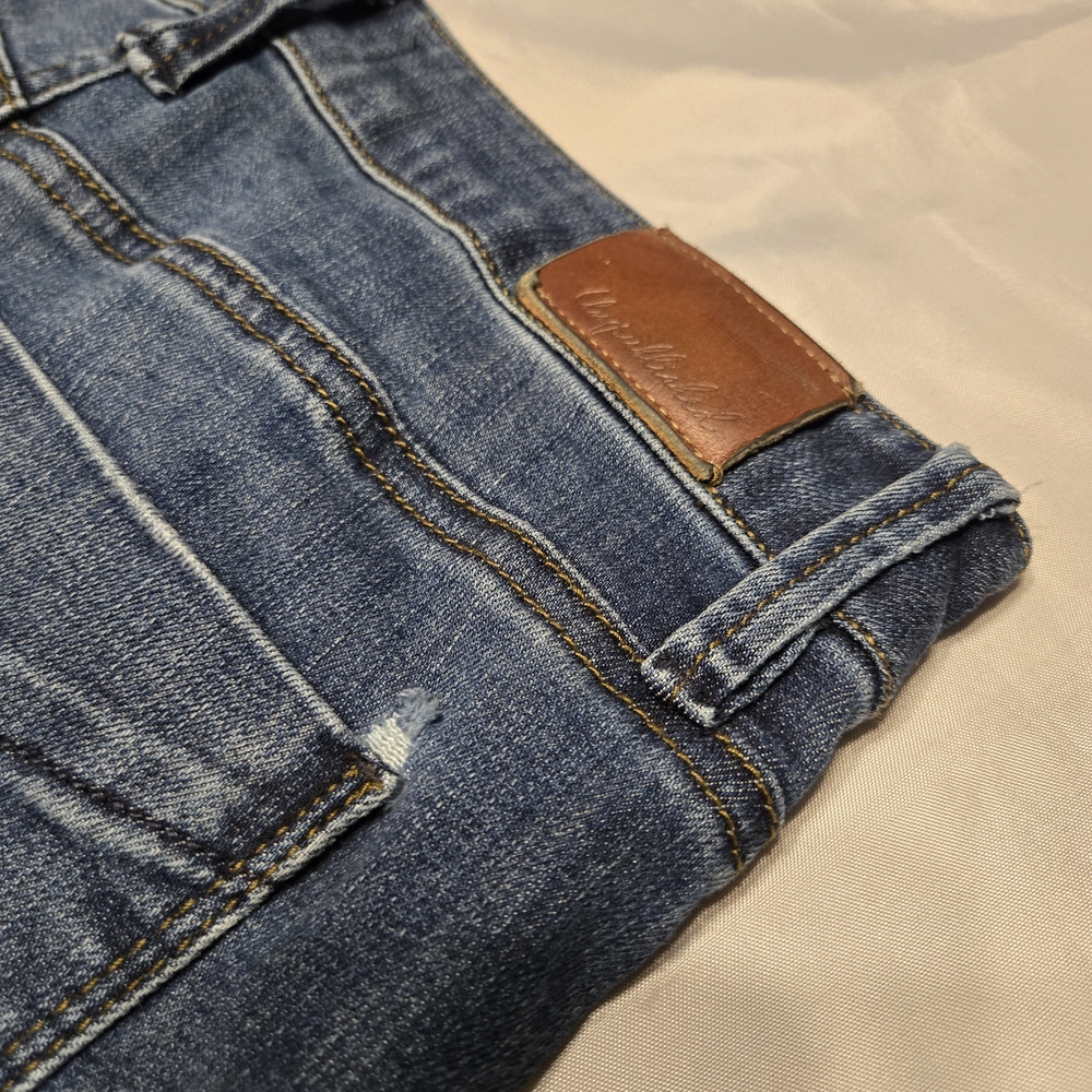 Anthropilogie Unpublished Skinny Jeans 29 Blue Stretch High Rise‎ - Picture 9 of 10